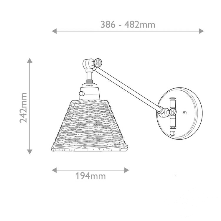  kinkiet klosz z naturalnego rattanu  mosiądz  Heritage_arti ELSTEAD Lighting