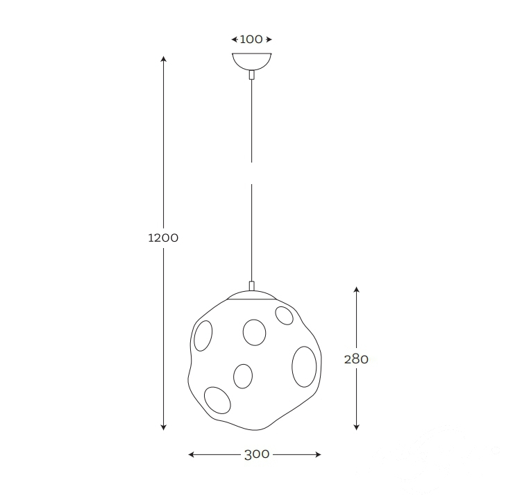 lister pearl lampa wisząca transparentna Mico FAMLIGHT