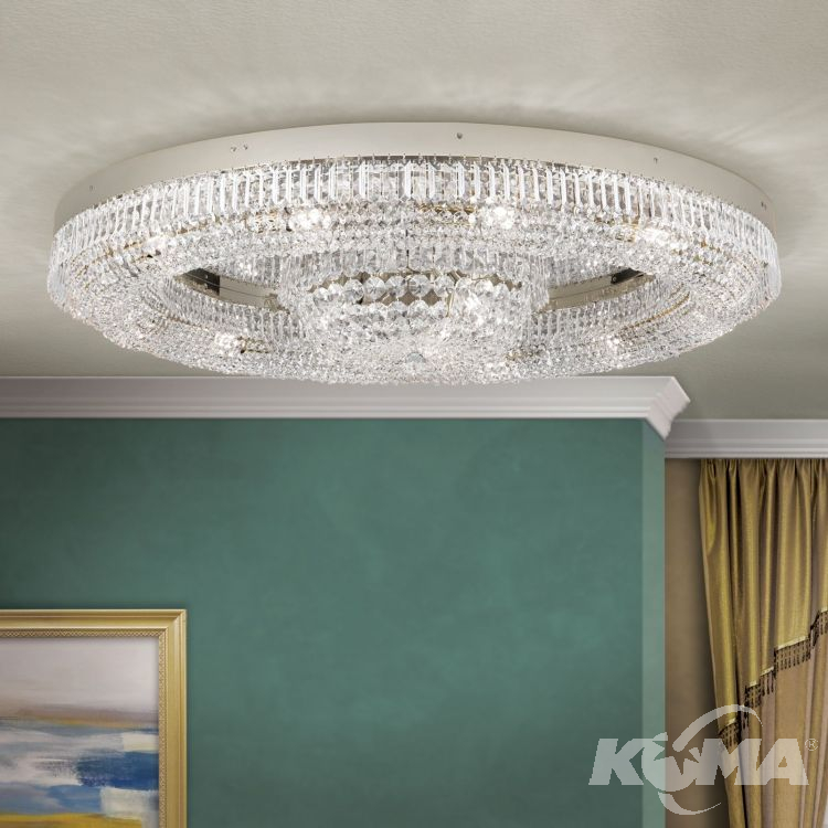 lampa sufitowa plafon kryształowy Saturn ORION