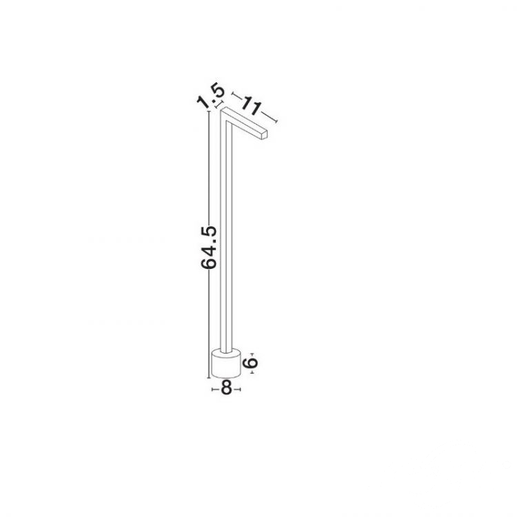 słupek zewnętrzny led Pipe 