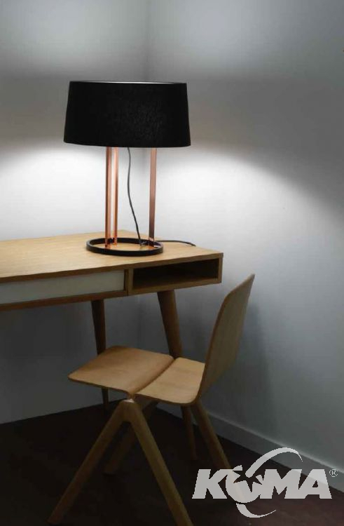 lampa stołowa miedziano/czarna PREMIUM LEDS C4