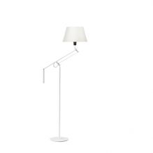 Galilea lampa podłogowa 1x60W E27 biały + abażur cotton biały 