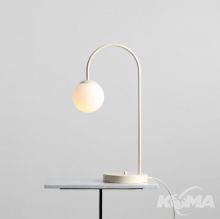 Una lampka biurkowa E14 8W beżowa