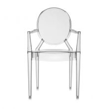 Louis Ghost krzesło 54x94x55cm jasne przydymione