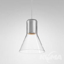 Modern_Glass_Flared_TP lampa wisząca 1x50W GU10 230V biała mat (fi45)
