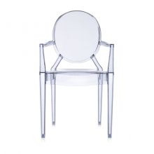 Louis Ghost krzesło 54x94x55cm niebieskie