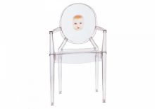Louis ghost krzeslo 54x94x55 cm motyw dziecko