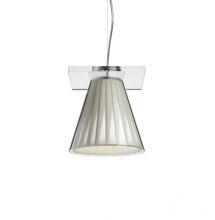 Light air lampa wisząca 1x5W E14 14cm kryształowy/abażur beżowy