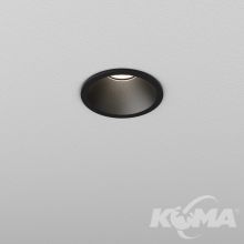 Hollow 6 led hermetic oprawa wpuszczana 6W 2700K 607lm IP65 48V czarna
