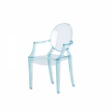 Lou lou ghost krzeslo dzieciece 40x63x37 cm niebieski