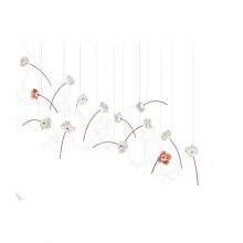 Poppy oprawa wisząca led 14x3,2W 3000K 6300lm ściemnialna