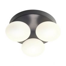 Ovum plafon led 3x5W 3000K/4000K 1020lm IP44 czarny 