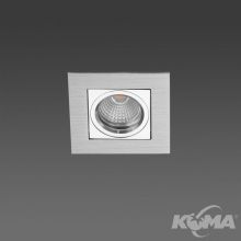 Catli_care wpuszczone z ramką 90x90x25 mm  50W max GU5.3 aluminium szczotkowana