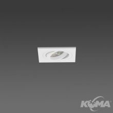 Catli_SQ wpuszczone z ramkĄ 98x98x25mm 10W 3000K ø60  non-dimm biały / biały