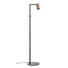 Rolf lampa podłogowa GU10 7W czarno/brązowa
