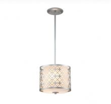 Ziggy oprawa wisząca 2xE14 8W srebrna