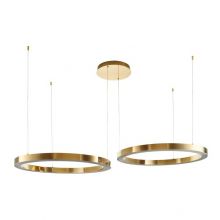 Circle oprawa wisząca led 72W 3000K 5760lm złota