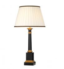 Peronne lampa stołowa E27 12W czarno/złota
