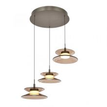 Crema oprawa wisząca led 25W 3000K 3-stopniowe ściemnianie brązowa