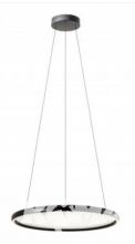 Vance oprawa wisząca led 35w+35w 3600lm 2700k-5000k z pilotem czarna