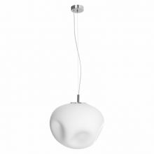 CLOE_L lampa wisząca chromowa/biała 1x25W LED E27