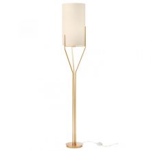 Poseido lampa podłogowa E27 15W złota/kremowy abazur
