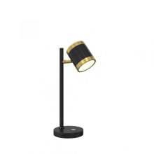 Toulouse lampka biurkowa led 10W czarny mat / złoty