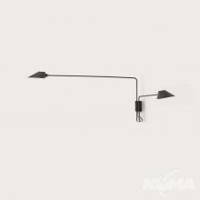 Duo kinkiet czarny/biały 2x60W E27 