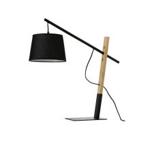 Garda lampka stołowa E27 12W czarny/drewno