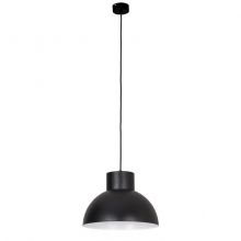 Work lampa wisząca 1x60W E27 230V czarna + czarny przewód