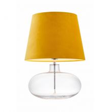Sawa velvet lampa stojąca chrom/transparent/żółty 1x60W E27