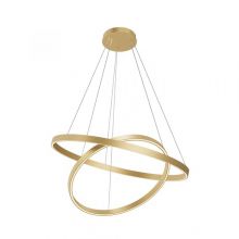 Rim oprawa wisząca led 84W 2600k/3500K ściemnialna złota matowa