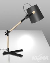 Nordica lampa biurkowa 1x23W E27 czarny