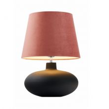 Sawa velvet lampa stojąca chrom/grafit mat/różowy 1x60W E27