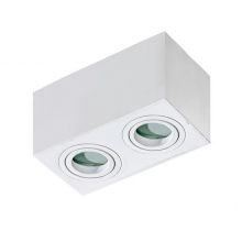 Brant 2 Square lampa sufitowa łazienkowa 2x50W GU10 230V biała