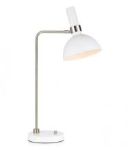 Larry lampa stołowa 1x60W E27 230V biały/stal