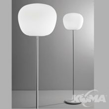 Mochi lampa podlogowa 22W E27 biała szkło dwuwarstwowe