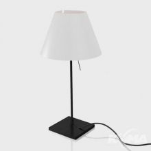 Costanzina lampa stołowa 1x42W E14 230V czarna+biały klosz