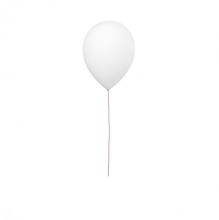 Ballon lampa wisząca biała 20W E27 z montatura sufitową biała