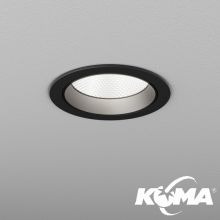 PUTT_maxi oprawa wpuszczana czarna 20W LED 3000K 1890 lm 32° CRI>90  ściemnialna