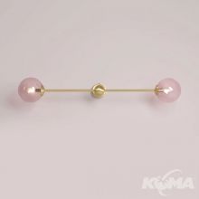 Pearl_pink_l2 kinkiet/plafon 2xG9 7W złoto matowe