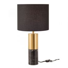 Apua lampka stołowa E27 12W czarno/złota
