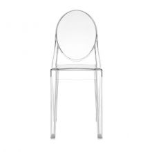 Victoria Ghost krzesło 38x89x52cm kryształowe/transparentne