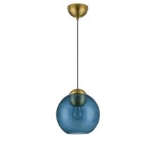 Midori lampa wisząca złota/niebieska 1x12W LED E27