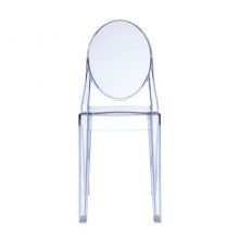 Victoria Ghost krzesło 38x89x52cm niebieskie