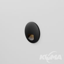 Emot round oprawa ścienna wpuszczana led 4W 77lm 2700K czarna