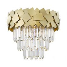 Quasar lampa sufitowa plafon złota 6x40W E14 