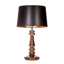 Petit Trianon Copper lampa stołowa 1x60W E27 230V miedź/czarno-miedziany abażur