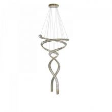 Spark xxl oprawa wisząca led 280W 3000K/3500K/4000K cct ściemnialna złota