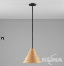 Elysian lampa wisząca 1x12W E27 230V drewno